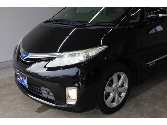 エスティマハイブリッド G 4WD ワンオーナー 両側電動スライドドア 純正8型HDDナビ Bカメラ 禁煙車 ダブルAAC パワーシート シートヒーター 純正17インチAW 脱着式デッキボード AC1500W オットマン ETC(13枚目)