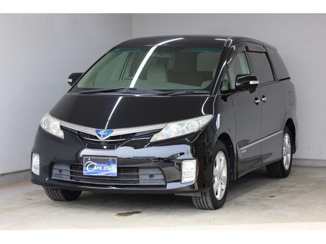 エスティマハイブリッド G 4WD ワンオーナー 両側電動スライドドア 純正8型HDDナビ Bカメラ 禁煙車 ダブルAAC パワーシート シートヒーター 純正17インチAW 脱着式デッキボード AC1500W オットマン ETC(23枚目)