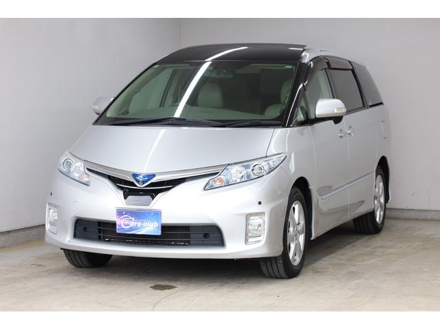 エスティマハイブリッド Gレザーパッケージ 4WD 大型サンルーフ 本革シート 両側電動スライドドア 電動床下格納機能 純正8型ナビ 純正後席モニター 純正17AW 脱着式デッキボード Wエアコン AC1500W オットマン レーダークルーズ(23枚目)