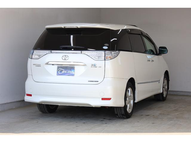 エスティマハイブリッド Ｇレザーパッケージ　４ＷＤ　大型サンルーフ　本革シート　両側電動スライドドア　電動床下格納機能　禁煙　純正８型ＨＤＤナビ　純正後席モニター　純正１７インチＡＷ　Ｗエアコン　ＡＣ１５００Ｗ　オットマン　クルーズコントロール（26枚目）