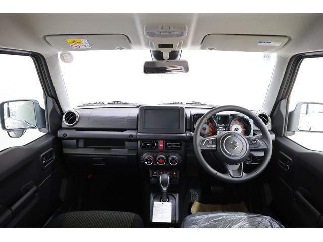ジムニー XC 届出済未使用車 4WD デュアルセンサーブレーキサポート AT車 障害物ソナー ヒート付ミラー スマートキー&プッシュスタート 純正16インチAW シートヒーター スペアタイヤ 純正フロアマット付(4枚目)
