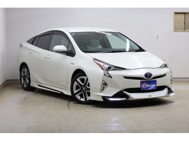 プリウス Aツーリングセレクション モデリスタアイコニックエアロ セーフティセンス インテリジェントクリアランスソナー 禁煙車 純正17インチAW ブラインドスポットモニター HUD 純正SDナビ バックカメラ シートヒーター ETC(80枚目)