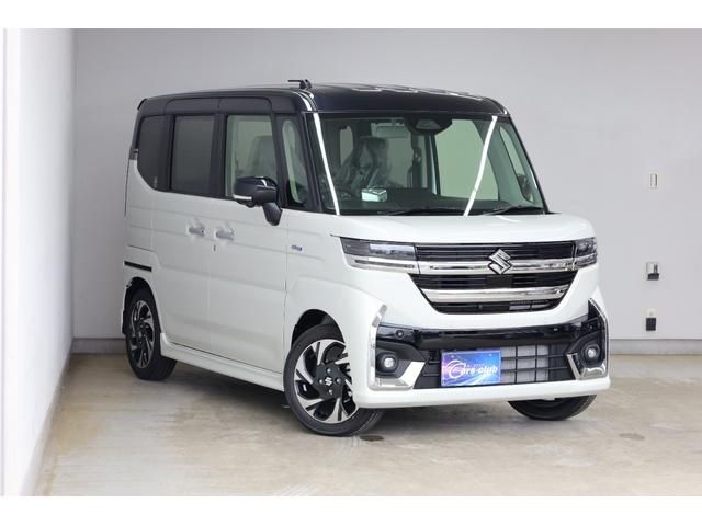 スペーシアカスタム ハイブリッドXS 届出済み未使用車 純正9型メモリーナビ 全方位カメラ 両側電動スライドドア デュアルセンサーレーキサポート パーキングセンサー HUD シートヒーター レーダークルーズ 電動PKB 純正15インチAW(2枚目)