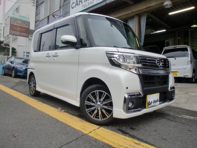 タント カスタムX トップエディションVS SAIII 純正フルセグメモリーナビ 全周囲カメラ バックカメラ 純正LEDヘッドライト 衝突被害軽減システム 両側パワースライドドア(4枚目)