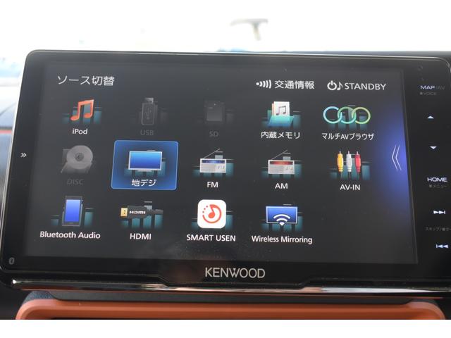 タント ファンクロスターボ　ケンウッドナビ　Ｂｌｕｅｔｏｏｔｈ接続　ＣＤ／ＤＶＤ再生　バックカメラ　前方ドライブレコーダ　運転席助手席シートヒータ　両側電動パワースライドドア　後部座席サンシェード　オートライト（8枚目）