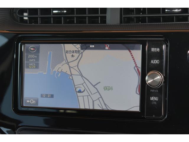 アクア S 純正ナビゲーション フルセグテレビ バックカメラ CD・DVD BlueTooth接続 ビルトインETC車載器 オートライト 電動格納ミラー オートエアコン 社外15インチアルミホイール(9枚目)