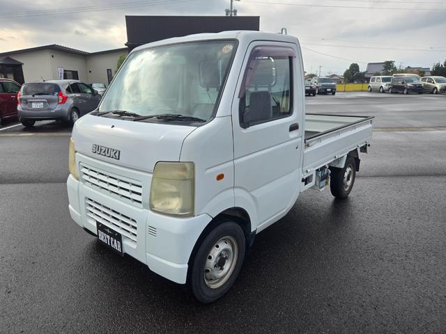 キャリイトラック KCエアコン・パワステ 4WD!エアコン・パワステ 5速マニュアル 3方開 荷台ゴムマット付き ゲートプロテクター付き タイミングチェーン(4枚目)