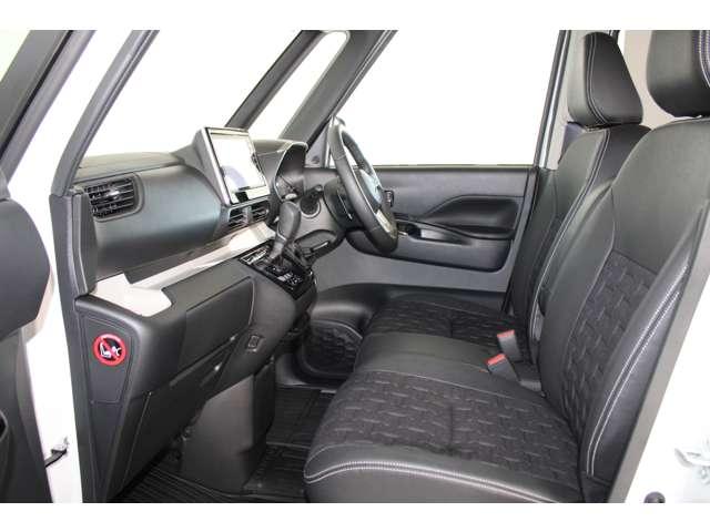 デリカミニ Ｔ　プレミアム　カスタム仕様　メモリーナビ　全周囲カメラ　衝突軽減装置　ターボエンジン　ナビＴＶ　寒冷地　パワステ　フルタイム４ＷＤ　エアバッグ　ＬＥＤヘッド　ＥＳＣ　サイドカメラ　クルコン　インテリキー　キーフリー（4枚目）