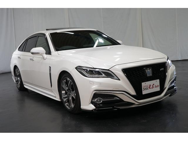 クラウンハイブリッド ＲＳアドバンス　サンルーフ　黒革　ローダウン　８型ナビＴＶ　バックカメラ　ＥＴＣ　フルセグ　衝突軽減　レーダークルーズ　ＤＶＤ　Ｂｌｕｅｔｏｏｔｈ　流星ウィンカー　パワーシート　ＨＵＤ　シートエアコン　プリクラッシュ（67枚目）