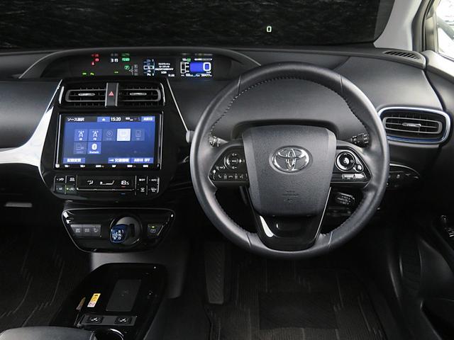 プリウス Aツーリングセレクション ハイブリッド 禁煙車 後期 黒革 9型ナビTV バックカメラ HUD ETC CD/DVD プリクラッシュ レーダークルーズ 17AW フルセグ BT音楽 アイドリングストップ パワーシート シートヒーター BSM(30枚目)