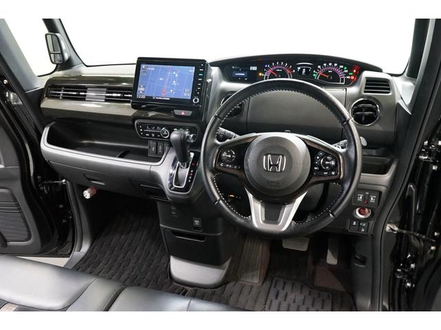 Ｎ－ＢＯＸカスタム Ｇ・Ｌターボホンダセンシング　禁煙　ワンオーナー　軽自動車　衝突軽減ブレーキ　８型ナビＴＶ　ＥＴＣ車載器　両側電動スライドドア　クルコン　アイドリングストップ　ハーフ革　ＤＶＤ再生　Ｂｌｕｅｔｏｏｔｈ接続　Ｂカメラ　シーケンシャル（2枚目）