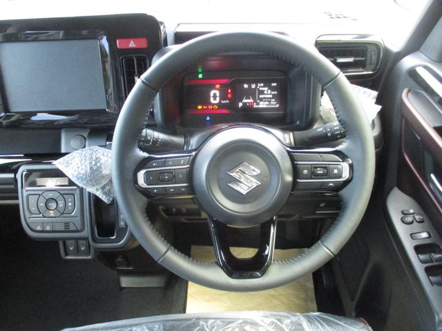 スペーシアカスタム ハイブリッドXS 届出済未使用車 衝突被害軽減システム 両側電動スライドドア レーダークルーズ ハーフレザーシート 電動パーキング スマートキー LEDヘッド オートハイビーム オートライト 内外装クリーニング(13枚目)