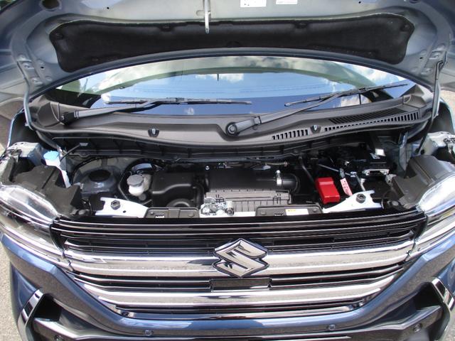 スペーシアカスタム ハイブリッドXS 届出済未使用車 衝突被害軽減システム 両側電動スライドドア レーダークルーズ ハーフレザーシート 電動パーキング スマートキー LEDヘッド オートハイビーム オートライト 内外装クリーニング(17枚目)