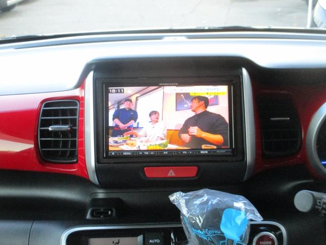 N-BOXカスタム G SSブラックスタイルパッケージ 社外フルセグナビ バックカメラ ETC 両側パワースライドドア プッシュスタート スマートキー ベンチシート HIDヘッドライト オートライト ベンチシート シートヒーター 内外装クリーニング(13枚目)