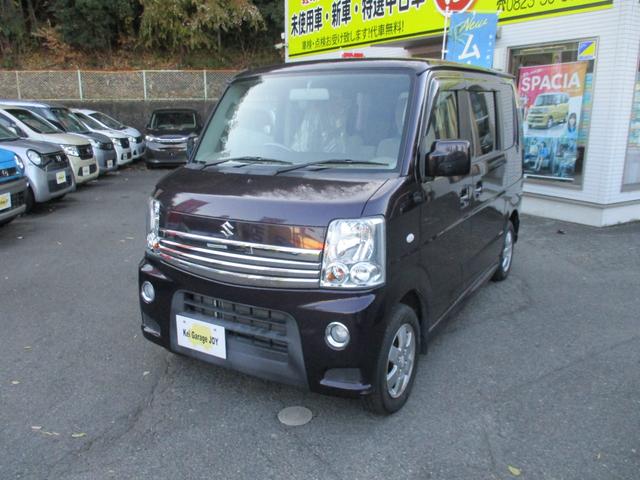 エブリイワゴン PZターボ 社外オーディオ ターボ車 左側電動スライドドア 両側スライドドア キーレス フルフラットシート オートエアコン 電動格納ミラー 内外装クリーニング 衝突安全ボディ 盗難防止システム(7枚目)