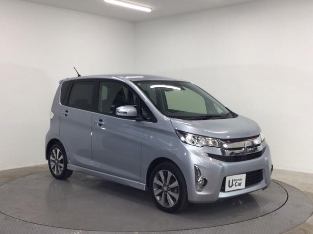 ｅＫカスタム Ｔｅ－アシスト　ＨＩＤ・フルセグ・メモリナビ・バックカメラ・純正ＡＷ・衝突軽減ブレーキ・ＥＴＣ　ＵＳＢ接続　ターボ車　ワンオーナ　Ｂカメラ　ベンチシート　横滑り防止装置　ナビ・ＴＶ　盗難防止システム　スマートキー（4枚目）