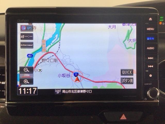 Ｎ－ＢＯＸカスタム Ｇ・Ｌターボホンダセンシング　ＬＥＤ・フルセグ・メモリナビ・ＤＶＤ・ＣＤ・バックカメラ・純正ＡＷ・ＥＴＣ　両側ＰＷスライドドア　Ｂモニタ　Ｉストップ　セキュリティー　ＵＳＢ接続　クルーズコントロール　ナビＴＶ　キーレスエントリー（5枚目）