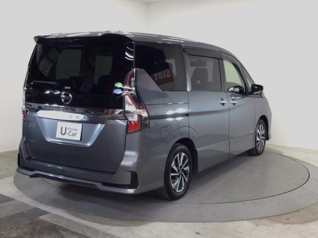 セレナ ハイウェイスターＶ　ＬＥＤ・フルセグ・メモリナビ・バックカメラ・純正ＡＷ・両側電動ドア・ＥＴＣ　サイドエアバッグ　アラウンドビュ－　地デジフルセグ　Ｃセンサー　フロントカメラ　１オナ　ブルーレイ再生　衝突被害軽減　ＡＢＳ（4枚目）