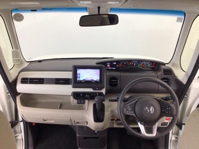 Ｎ－ＢＯＸ Ｇ・Ｌホンダセンシング　ＬＥＤ・ワンセグ・メモリナビ・ＤＶＤ・バックカメラ・片側電動ドア・ＥＴＣ　ベンチＳ　１オーナー車　スマートキープッシュスタート　両側スライド片側電動　ＤＶＤ可　ＰＳ　キーフリー　オートクルーズ　ＡＢＳ（4枚目）