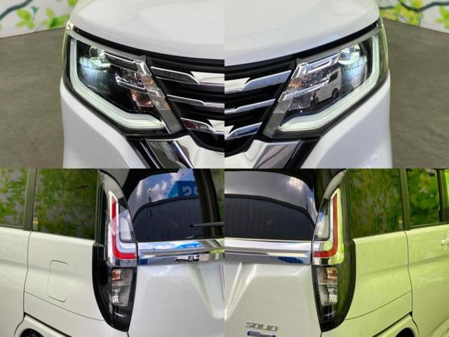 ソリオ ハイブリッドＭＺ　純正　９インチ　メモリーナビ／セーフティサポート（スズキ）／両側電動スライドドア／シートヒーター　前席／全方位モニター／車線逸脱防止支援システム／ドライブレコーダー　社外／ヘッドランプ　ＬＥＤ　禁煙車（52枚目）