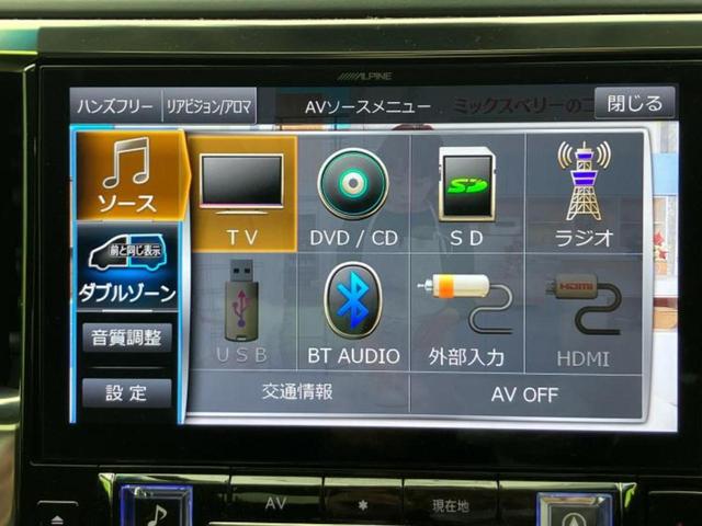 アルファード Ｓ　Ｃパッケージ　新品タイヤ／ツインムーンルーフ／保証書／社外　１１インチ　ＳＤナビ／フリップダウンモニター　社外　１２．８インチ／トヨタセーフティセンス／両側電動スライドドア／車線逸脱防止支援システム　サンルーフ（11枚目）