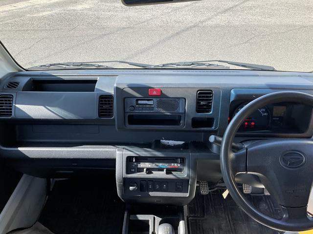 装備も充実で運転もしやすいです☆エアコンにパワステ！走りも充実の４ＷＤ！軽トラでも装備が充実なので運転も楽しくなりますね☆便利な軽トラックです☆