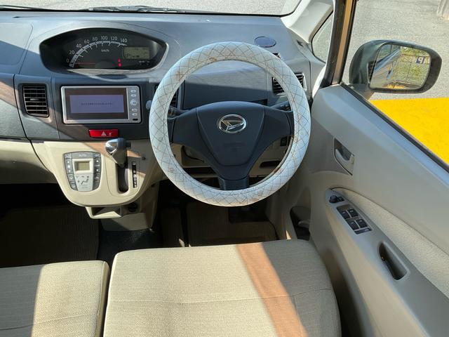 ムーヴ X スマートキー 純正ナビ ワンセグ 電格ミラー オートエアコン エコアイドル ベンチシート フル装備 Wエアバッグ タイミングチェーン フルフラット 車検整備付 グー鑑定付き ロードサポート1年付き(27枚目)