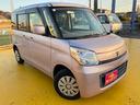 広く便利に乗れる背の高いボディに両側スライドドア☆人気のスペーシア♪お洒落なパールピンクです☆家族で乗るのにも便利♪色褪せは御座いますが人気のスペーシアがお買い得価格です☆