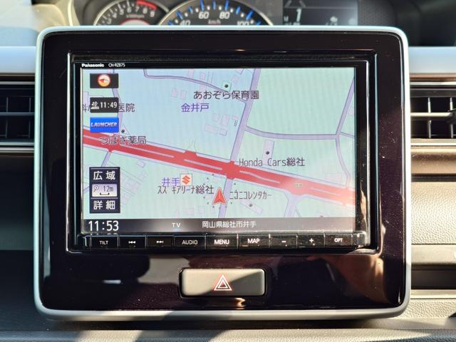 ワゴンＲカスタムＺ ハイブリッドＺＴ　ハイブリッドＺＴ（４名）　デュアルカメラブレーキサポート　マイルドハイブリッド　純正８インチナビゲーション　全方位モニター　ＥＴＣ　禁煙車　ターボ　ＬＥＤヘッドライト　純正１５インチアルミホイール（4枚目）