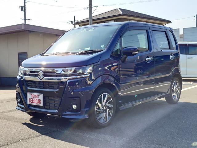 ワゴンＲカスタムＺ ハイブリッドＺＴ　ハイブリッドＺＴ（４名）　デュアルカメラブレーキサポート　マイルドハイブリッド　純正８インチナビゲーション　全方位モニター　ＥＴＣ　禁煙車　ターボ　ＬＥＤヘッドライト　純正１５インチアルミホイール（9枚目）