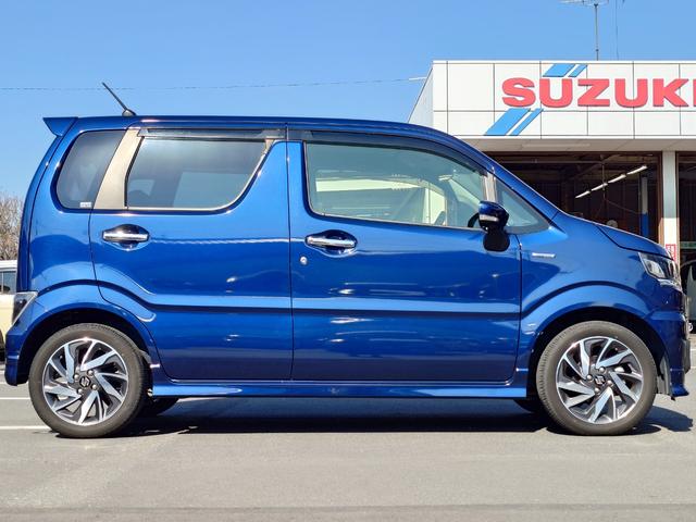 ワゴンＲカスタムＺ ハイブリッドＺＴ　ハイブリッドＺＴ（４名）　デュアルカメラブレーキサポート　マイルドハイブリッド　純正８インチナビゲーション　全方位モニター　ＥＴＣ　禁煙車　ターボ　ＬＥＤヘッドライト　純正１５インチアルミホイール（13枚目）