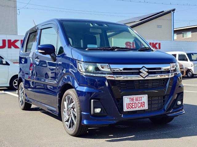 ワゴンＲカスタムＺ ハイブリッドＺＴ　ハイブリッドＺＴ（４名）　デュアルカメラブレーキサポート　マイルドハイブリッド　純正８インチナビゲーション　全方位モニター　ＥＴＣ　禁煙車　ターボ　ＬＥＤヘッドライト　純正１５インチアルミホイール（14枚目）