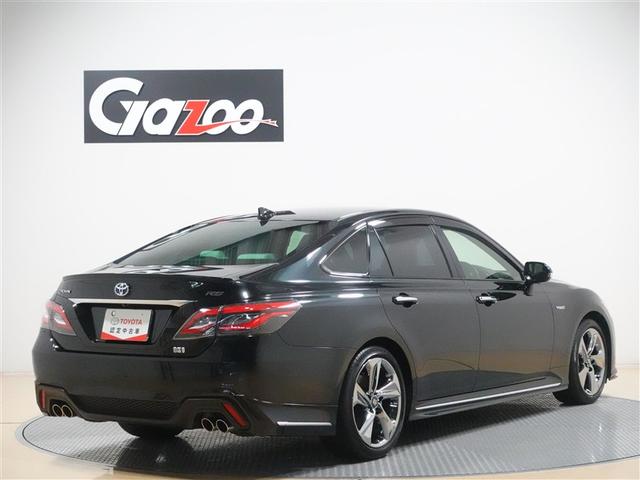 クラウンハイブリッド RSアドバンス 革シート サンルーフ フルセグ メモリーナビ DVD再生 ミュージックプレイヤー接続可 バックカメラ 衝突被害軽減システム ETC ドラレコ LEDヘッドランプ 記録簿(4枚目)