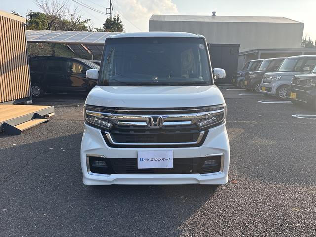 Ｎ－ＢＯＸカスタム Ｌ　社外ナビ・ＴＶ／バックカメラ／スマートキー／オートライト／ＬＥＤヘッドライト／シートヒーター／ＥＴＣ／左側パワースライドドア／安全装備付き（2枚目）