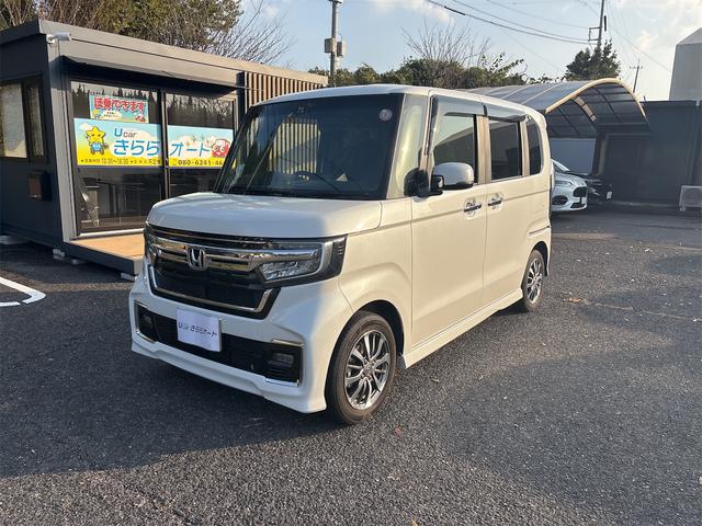 Ｎ－ＢＯＸカスタム Ｌ　社外ナビ・ＴＶ／バックカメラ／スマートキー／オートライト／ＬＥＤヘッドライト／シートヒーター／ＥＴＣ／左側パワースライドドア／安全装備付き（7枚目）