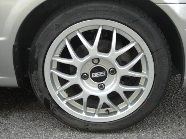 サニー EXサルーン RSRダウンサス カヤバショック 外マフラー ETC ナビ TV リア3面フィルム 純正あり BBSホイル(18枚目)