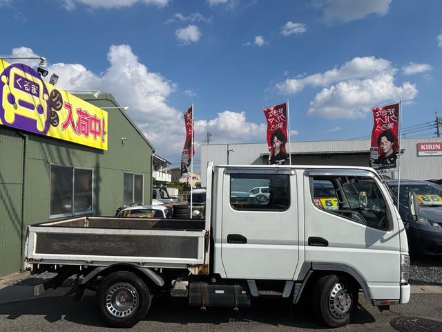 キャンターガッツ Ｗキャブロング全低床ＳＡ　ターボ／６人乗り／５ＭＴ／ユーザー買取車／（3枚目）