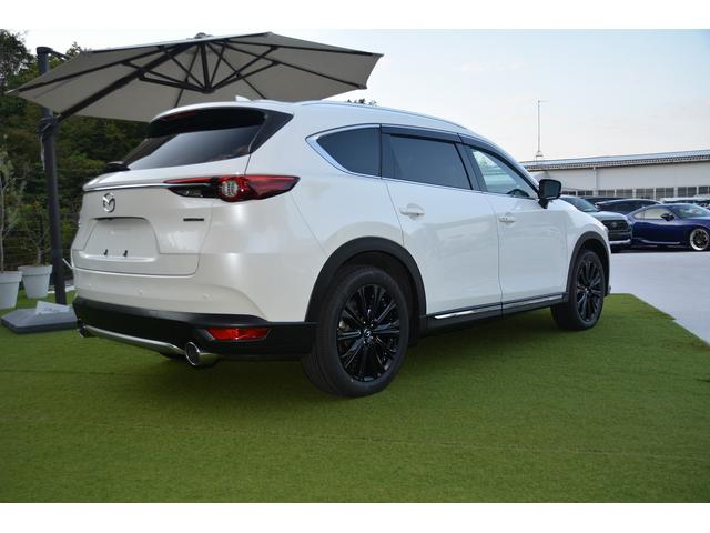 ＣＸ－８ ＸＤ　エクスクルーシブモード　ＡＷＤ／前後ドライブレコーダー／後席モニター／３６０°ビューモニター／アルミホイールブラック塗装／新品１９インチタイヤ装着／中古車保証２年付き／柿本改マフラー／クルーズコントロール／シートヒーター（5枚目）