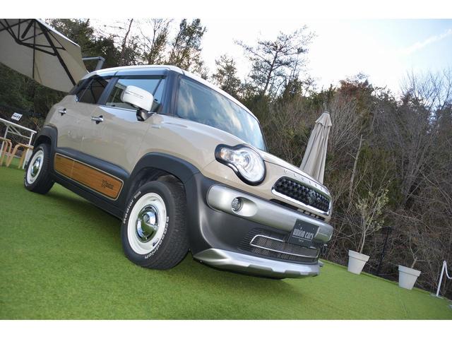 クロスビー ハイブリッドＭＺ　新品ナビ取付渡し／全方位モニタカメラ／ディーンクロスカントリーホイール（ホワイト）／ＢＦＧｏｏｄｒｉｃｈホワイトレタータイヤ／ロッソモデロマフラー／ウッド調デカール／ウッド調ハンドル／シートヒーター（73枚目）