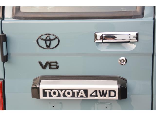 ランドクルーザー７０ バン　自社全塗装（新色）　ブラックインナーヘッドライト　新品ＭＴタイヤ＆新品アルミホイール　３０周年新品エンブレム　ＬＥＤヘッドランプ、ＬＥＤフォグランプ　ナビ　ＥＴＣ（35枚目）