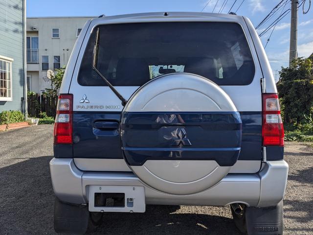 パジェロミニ エクシード　最終モデル　４ＷＤ　ターボ　ストラーダフルセグＨＤＤナビ　ブルートゥース　ＤＶＤ再生可　ユピテルドライブレコーダー　ＥＴＣ　新品黒革調シートカバー　アルミ　キーレス　車検整備付（7枚目）
