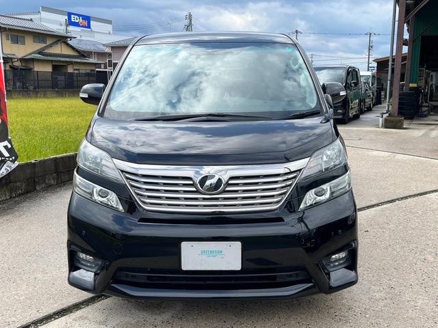 ヴェルファイア ２．４Ｚ　四駆　手洗い洗車歴　ＢＴナビ　リアフリップ　ドラレコ　Ｂカメラ　コーナーセンサー　ダッシュ割れ無し　オールオートウィンドウ　両側パワードア　純正アルミ　ＢＳタイヤ　ウッドコンビハンドル　８人乗り（5枚目）