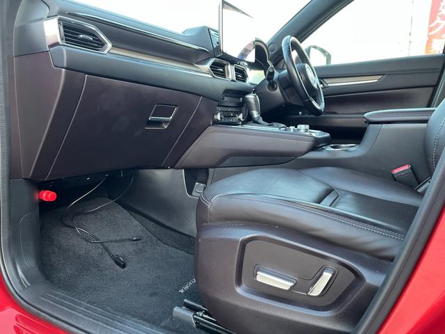 CX-8 XD Lパッケージ 本革シート 2025年製11インチXF11NXアルパインナビ アルパインリアフリップダウンモニター USB入力 3列シート ドラレコ 左右電動シート ETC 電動バックドア アラウンドモニター ソナー(30枚目)