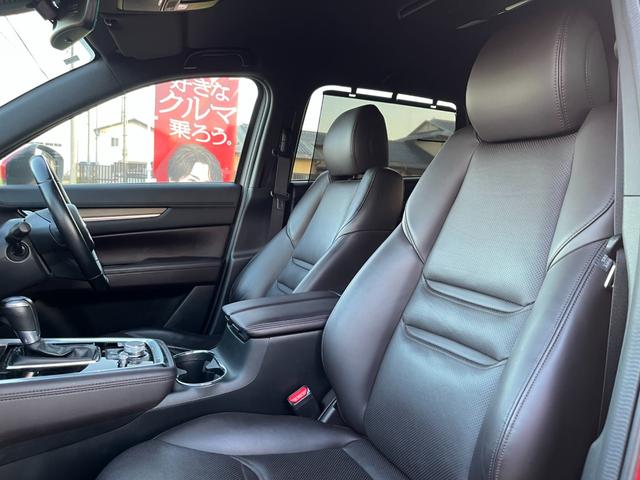 CX-8 XD Lパッケージ 本革シート 2025年製11インチXF11NXアルパインナビ アルパインリアフリップダウンモニター USB入力 3列シート ドラレコ 左右電動シート ETC 電動バックドア アラウンドモニター ソナー(32枚目)