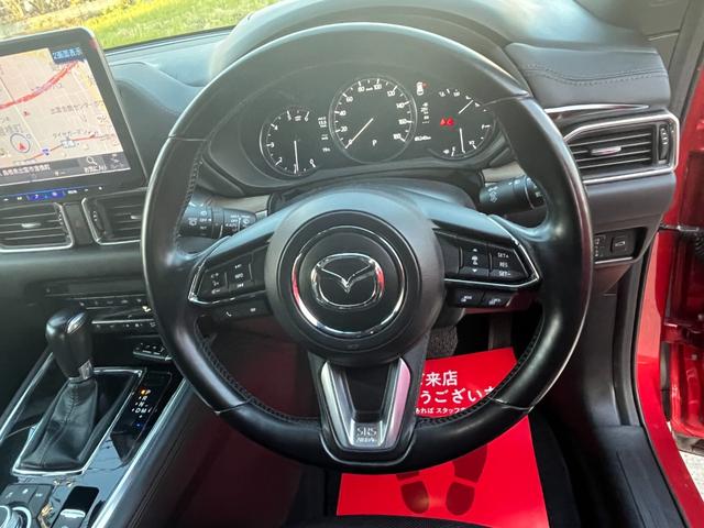 CX-8 XD Lパッケージ 本革シート 2025年製11インチXF11NXアルパインナビ アルパインリアフリップダウンモニター USB入力 3列シート ドラレコ 左右電動シート ETC 電動バックドア アラウンドモニター ソナー(54枚目)