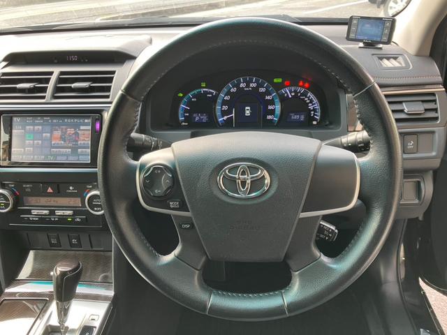 カムリ ハイブリッド　Ｇパッケージ　社外エアロ＆１９インチアルミ・ローダウン・新品シートカバー・パワーシート・純正ナビ・Ｂｌｕｅｔｏｏｔｈ・オートクルーズバックカメラ！（41枚目）