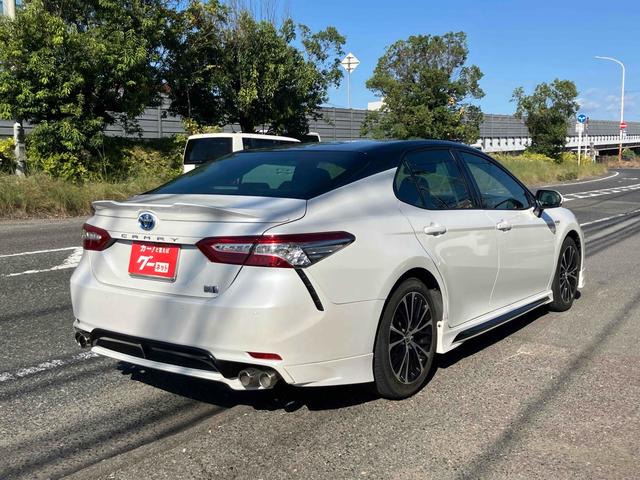 カムリ WSレザーパッケージ グー故障診断実施済(エラーなし) TRDフルエアロ TRDグリル 純正ナビ JBLサウンド ブラインドスポットモニター パワーシート ドライブレコーダー レザーシート バックカメラ 専用トランクマット(2枚目)