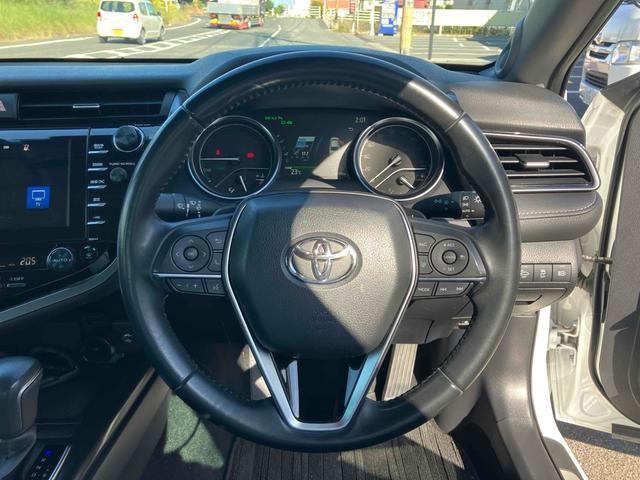 カムリ WSレザーパッケージ グー故障診断実施済(エラーなし) TRDフルエアロ TRDグリル 純正ナビ JBLサウンド ブラインドスポットモニター パワーシート ドライブレコーダー レザーシート バックカメラ 専用トランクマット(30枚目)