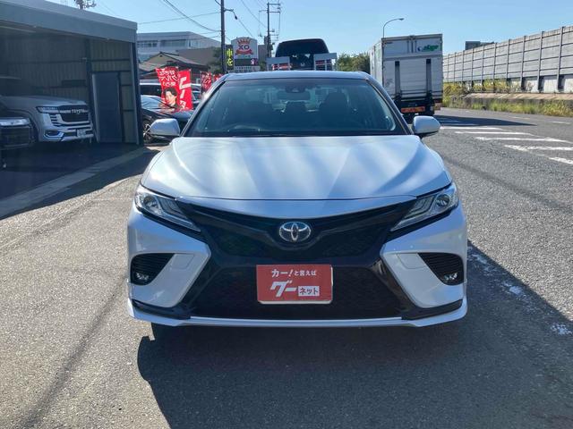 カムリ WSレザーパッケージ グー故障診断実施済(エラーなし) TRDフルエアロ TRDグリル 純正ナビ JBLサウンド ブラインドスポットモニター パワーシート ドライブレコーダー レザーシート バックカメラ 専用トランクマット(64枚目)