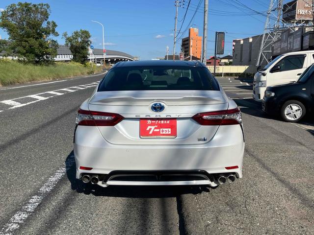 カムリ WSレザーパッケージ グー故障診断実施済(エラーなし) TRDフルエアロ TRDグリル 純正ナビ JBLサウンド ブラインドスポットモニター パワーシート ドライブレコーダー レザーシート バックカメラ 専用トランクマット(69枚目)